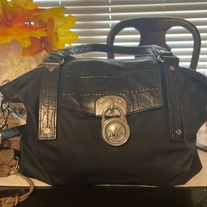 Michael Kors Nylon Black Bag Lock